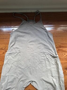 Free People Olive Gray Sleeveless Romper